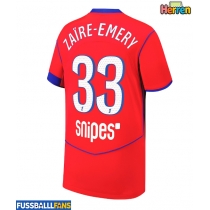 Paris Saint-Germain Warren Zaire-Emery #33 3rd trikot 2025-26 Kurzarm